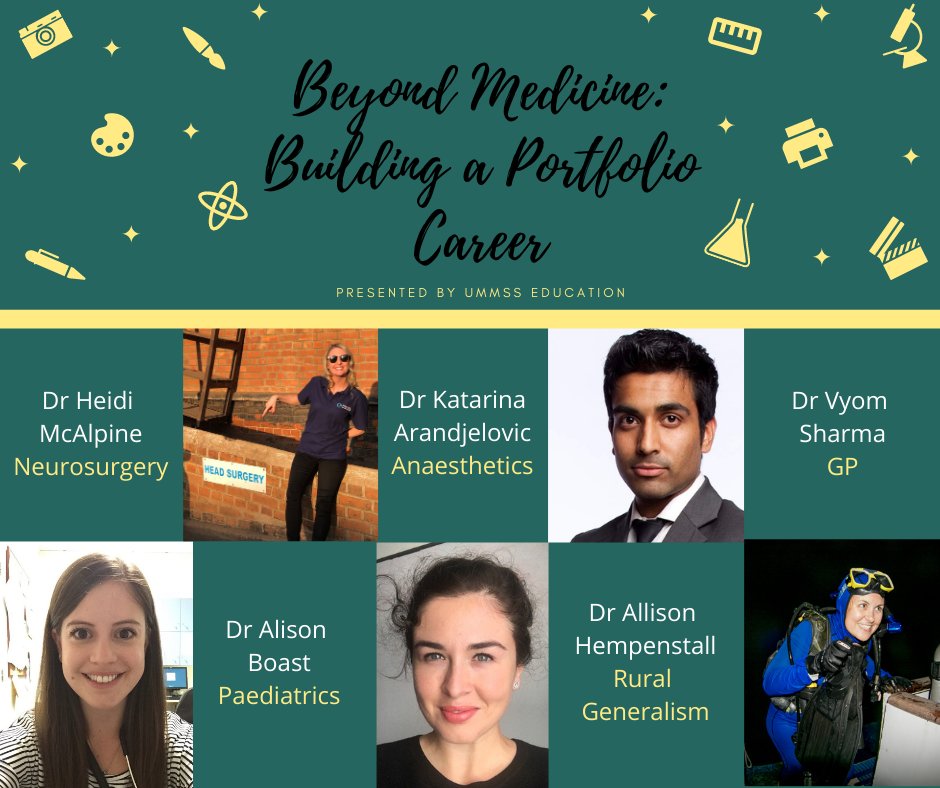 ummsseducation's tweet photo. A huge thank you to these brilliant doctors for joining us tonight to inspire the next generation! Lots of pearls and insights to take away 🧵 https://t.co/DswHw8I0fL