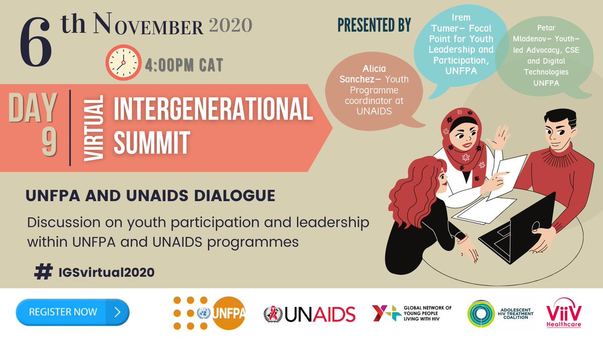adolescentHIVtx's tweet photo. Young people still face significant barriers towards youth leadership, including limited funding &amp; support for youth participation. Join the final session of the #IGSvirtual2020 for discussions on youth participation &amp; leadership with @UNFPA @UNAIDS https://t.co/mNL9QFz61Q https://t.co/TzK94oPA23