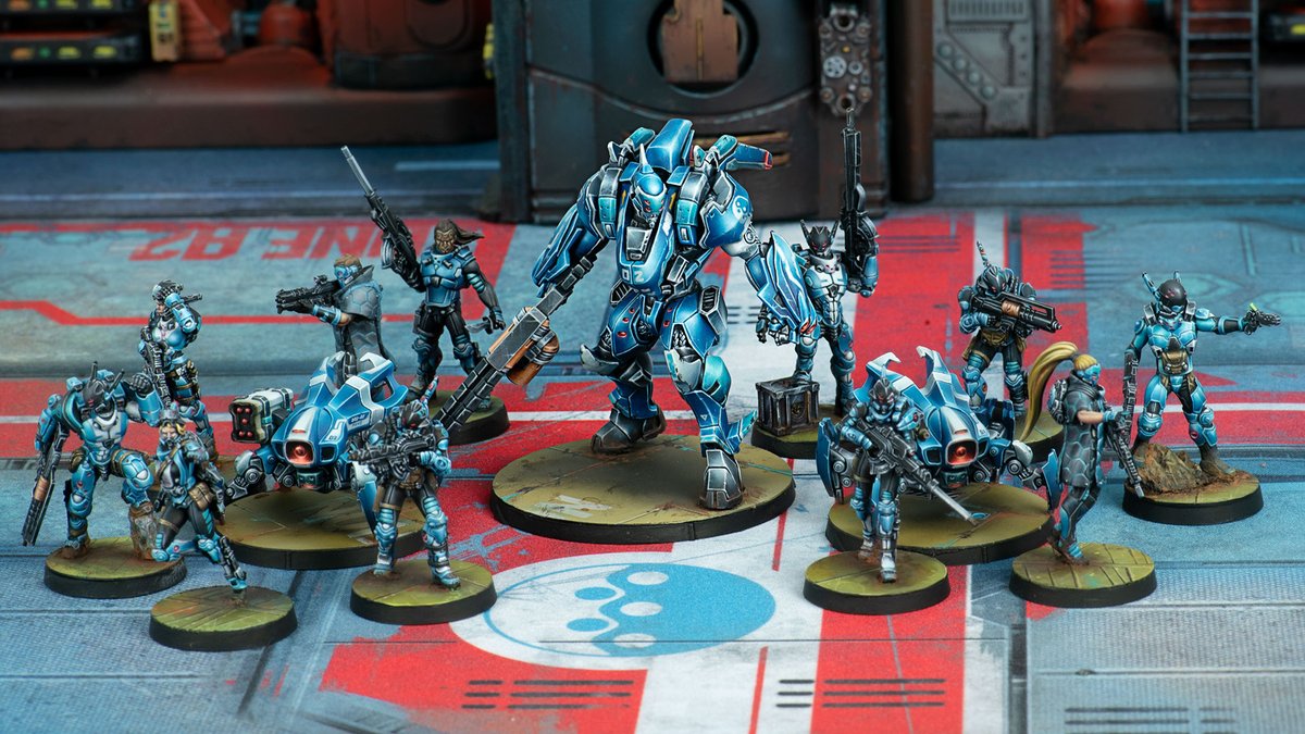 Bostria's tweet image. Esta foto es para todos los que queríais ver al nuevo Cutter con su sectorial de Varuna. 
Que hay que estar en todo, de verdá...
@InfinityTheGame #InfinityCodeOne #PanOceania #VIRD #Varuna #Infinitythegame #InfinityN4 #predictable