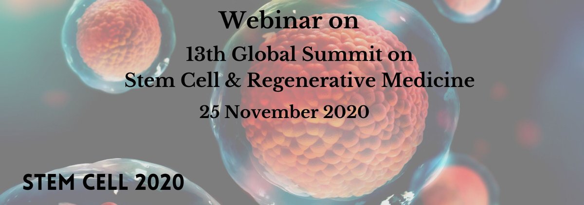 stem_2020's tweet image. #StemCellResearch
#StemCellandRegenerativeMedicine
#TissueEngineeringand3DCellCulture
#GeneandCellTherapy
#AgeingTheoriesinStemCell