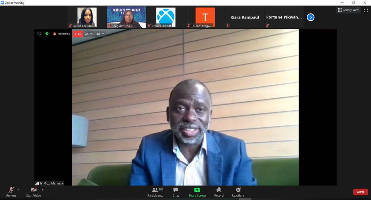 eThekwiniMILE's tweet photo. University of Johannesburg Vice Chancellor Prof Tshilidzi Marwala, talks about #4IR at the World Planning Day Webinar "The Paradox of Planning Across the Globe" #wtpdza #wtpdza2020 #worldplanningday2020 @ISOCARP https://t.co/ANT13zPtvc