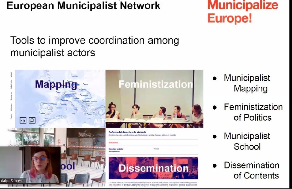zaragozaencomun's tweet photo. Democracia radical, feminización, inteligencia colectiva, redes que expanden contenidos y tejen alianzas entre ciudades.
#MunicipalizeEurope https://t.co/DZ4PNtr9Vj