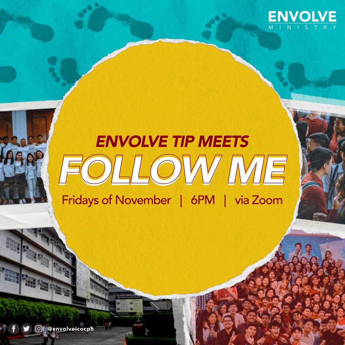 envolveicocph's tweet photo. We follow all kinds of people, pages, and trends but do you follow who you truly need to? π€
Learn about this in the Envolve TIP Meets, every Friday of November at 6PM on Zoom.
Their series starts tomorrow, see you there! π
#ENVOLVEPH #ICOCPhilippines #ICOC #EnvolveMeets https://t.co/ZFOf0FNBtV