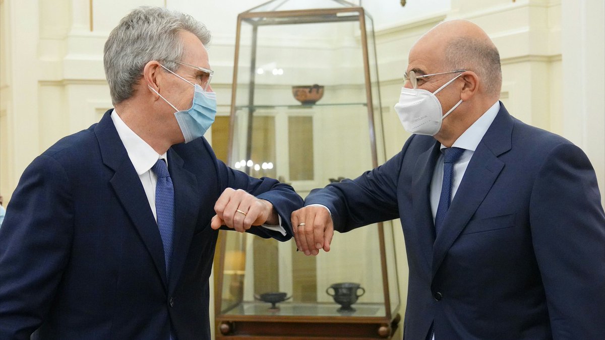NikosDendias's tweet photo. Συναντήθηκα με τον Πρέσβη των ΗΠΑ, @USAmbPyatt, με τον οποίο συζητήσαμε για τις σχέσεις 🇬🇷🇺🇸, τα περιφερειακά ζητήματα και τις εξελίξεις στην Ανατολική Μεσόγειο. Ι met with @USAmbPyatt @GreeceMFA. Focus on 🇬🇷🇺🇸 relations, regional issues &amp; situation in #EasternMediterranean. https://t.co/AOecW9WVws