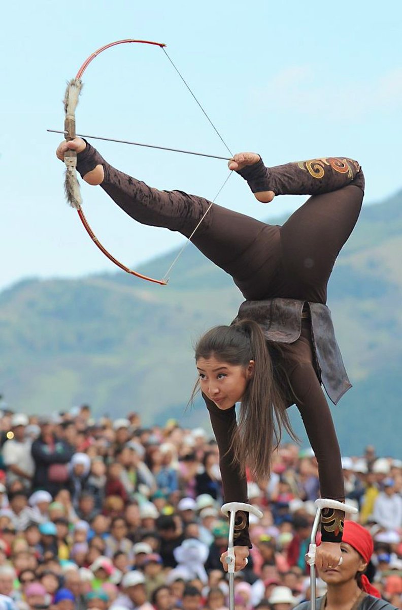 Women archers competing at the World Nomad Games in Kyrgyzstan.According to Adrienne Mayor, historian at Stanford, author of "The Amazons: Lives and Legends of Warrior Women across the Ancient World," "it’s a luxury of settled people that they can oppress women.” #SexNotGender