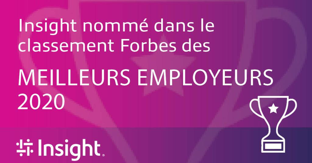 Insight Enterprises a été nommé par Forbes, dans son classement 2020 des meilleurs employeurs au monde. . #Bestplacetowork <a href="/i4Emploi/">Collectif i4Emploi</a> #RH #HungerHeartHarmony ms.spr.ly/6012ThlXy