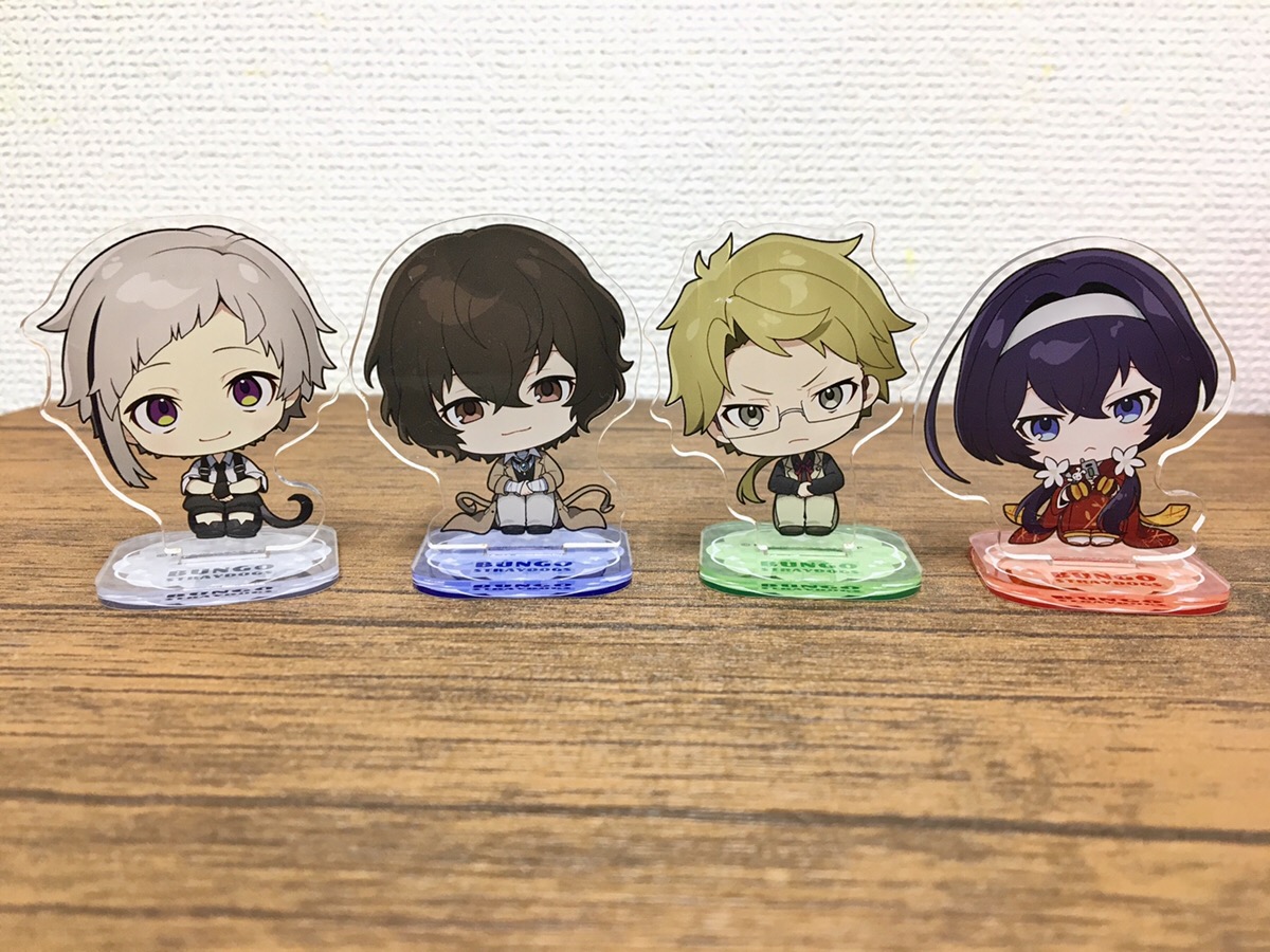 ココラボ Cocollabo 商品紹介 文豪ストレイドッグス よいこちゃんシリーズ トレーディングアクリルフィギュアのサンプル写真をご紹介します じっと座った姿がとても可愛いですね こちらはagfあおぞらマルシェ Cocollaboブース No 5 で先行