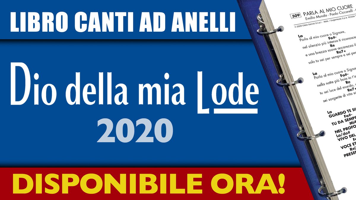 EdizioniRnS's tweet photo. FINALMENTE! Il Libro Canti ad anelli aggiornabile, edizione 2020 è ora disponibile.
Ordina qui -> https://t.co/Ayc6YIs4RA
@rnsitalia #Rinnovamentoindigitale #Gesùèilsignore #librocanti #musicacristiana https://t.co/aScC3193q1