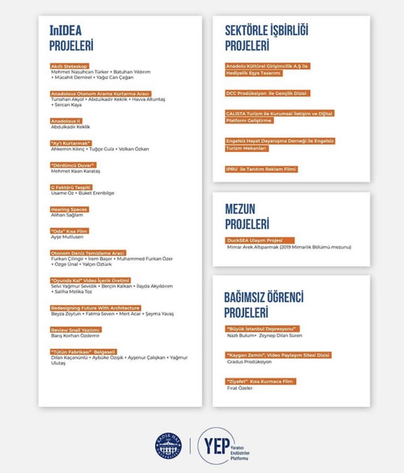 Yeni olsun YEP yeni olsun, bizim olsun. yaratıcıendüstrilerplatformu Kadir Has Üniversitesi öğrenci ve mezunlarının fikirlerine destek olmaya devam ediyor. #yaratıcılık #inovasyon #creayivity #kadirhasüniversitesi #yaratıcıfikirler #creativeideas #creativeindustries
