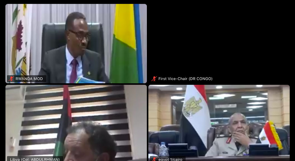 AUC_PAPS's tweet photo. The Specialized Technical Committee on Defense, Safety and Security #STCDSS holds its13th Ordinary Mtg at the level of Ministers of Defense:Chair, #ACDSS, Chief of the South African National Defence Force, presents the Recommend'n of the Report of the #ACDSS adopted on 4 Nov.2020 https://t.co/M9i2Hg6DBI