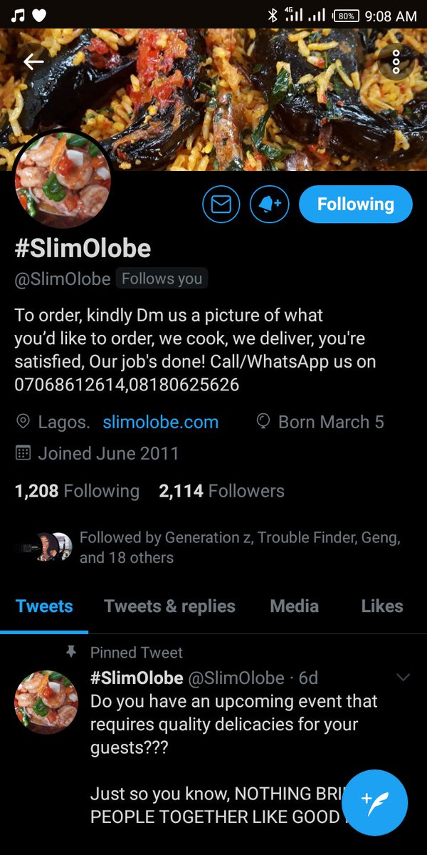 iamkingmonye's tweet photo. @SlimOlobe is doing a giveaway of 10k worth of food package to 3 persons, all you've to do is follow their IG and twitter acct, drop screenshots with #slimolobe, no dm's, you'll be picked at random.
PS: Applicable to only people in Lagos. https://t.co/VGoDpyLfFT