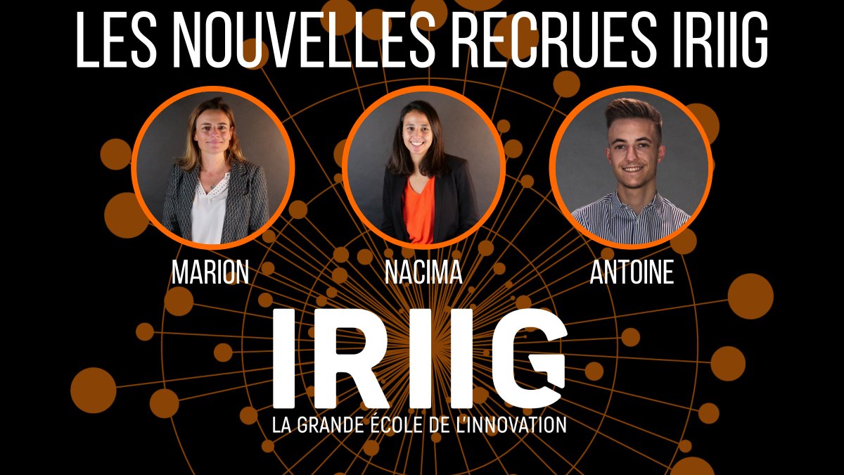 IRIIG_Lyon's tweet photo. On fĂȘte la #rentrĂ©e ! 3 nouvelles recrues se joignent Ă lâĂ©quipe #IRIIG pour cette rentrĂ©e 2020 !
Nous sommes trĂšs fiers dâaccueillir parmi nous :
Marion, Directrice du Développement.
Nacima, Campus et Happiness Officer.
Antoine, Chargé de Communication.
#WeAreIRIIG https://t.co/IlIoNpw5xS