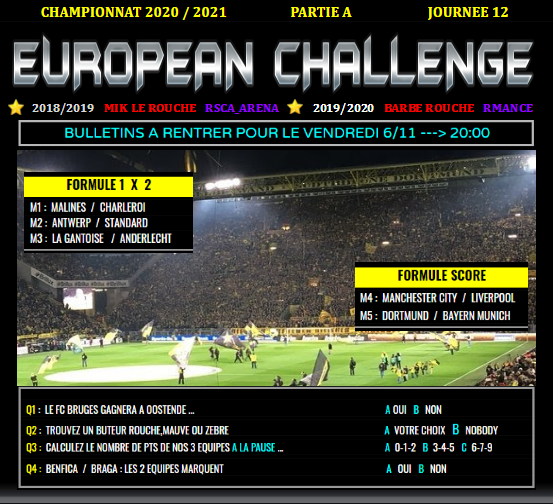 Mauve_Rebel's tweet photo. EUROPEAN CHALLENGE --- J12
Hello les footeux,voici notre J12 que je dédie à notre Gerald qui est PAPA d'une petite Margaux 🙏🏼
Bienvenue 👶🏼😉
C'est râpé ,une nouvelle fois, pour créer une équipe de foot ... #Sifflements
Attention,cela commence DEMAIN SOIR !!! ENJOY https://t.co/GOhaKNQXAS