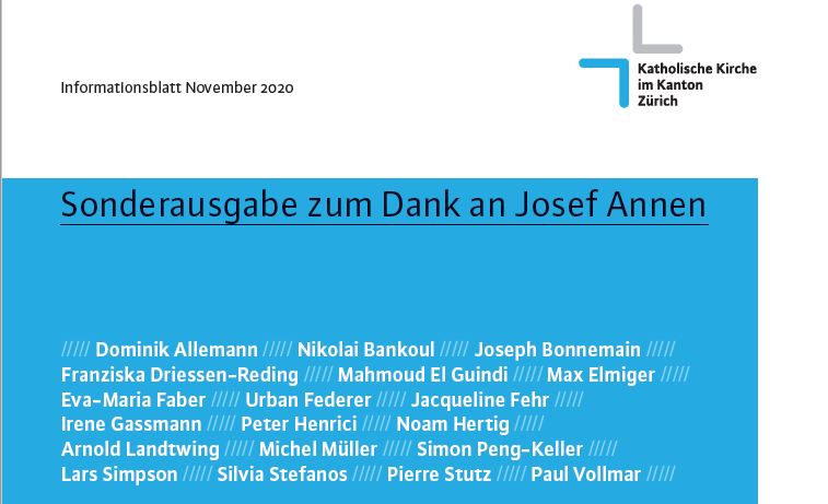 Mit dem Infoblatt November würdigen wir das Wirken des pensionierten Generalvikars Josef Annen. Beiträge u.a. von Weihbischöfen Peter Henrici und Paul Vollmar, Pierre Stutz, <a href="/dominikallemann/">Dominik Allemann</a>, @Driessen_Reding, @EvaMariaFaber, <a href="/AbtUrban/">Urban Federer</a>,  <a href="/jacquelinefehr/">Jacqueline Fehr</a>
issuu.com/zhkath/docs/67…