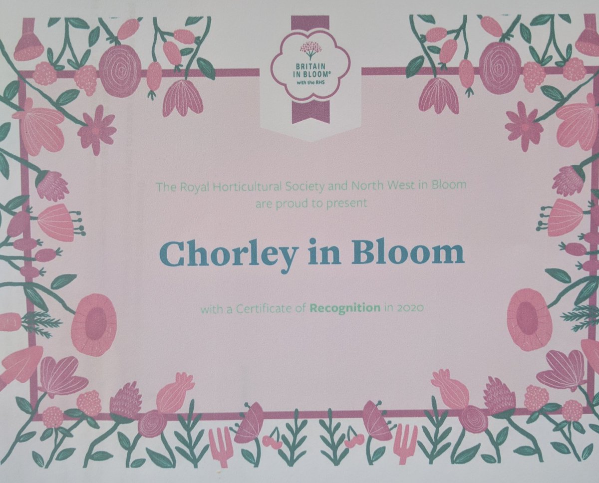 irisebloom's tweet photo. What a lovely surprise for Chorley in Bloom. Thank you to everyone who has helped in any way. 💐 https://t.co/1sY2LhfGyU
