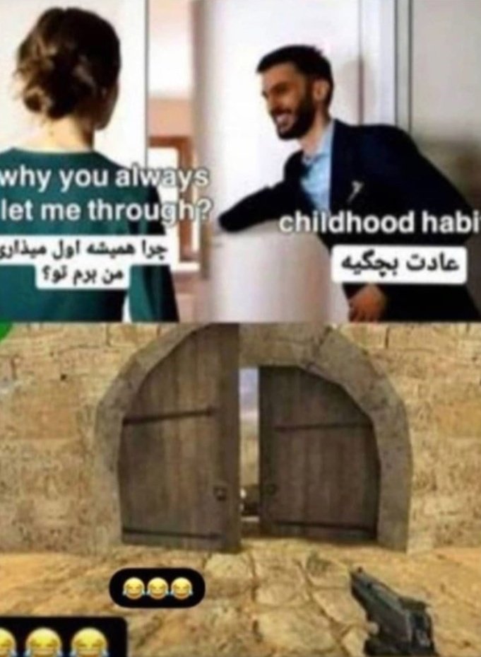 bettertextsaul's tweet photo. آقا قبول نیست همیشه اینجا منو اول مینداختن جلو😭 https://t.co/IxFKpmFNKg