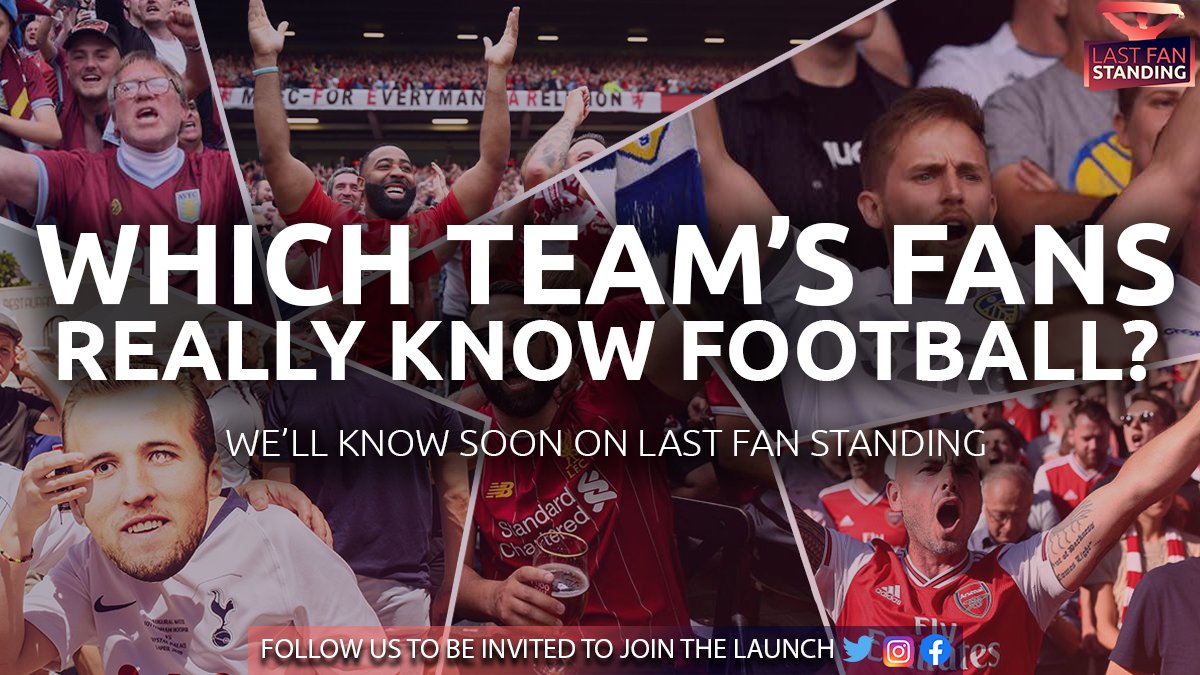 LastFanStandin1's tweet photo. Do you really know football? 🧐

Represent your club on Last Fan Standing. 📲

We're launching very soon! ⏳

#LastFanStanding https://t.co/LxAYuM9YW4