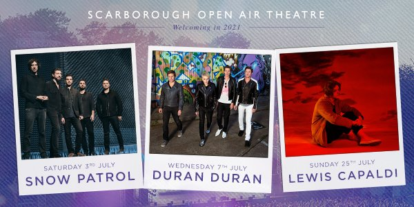Presale now open! Get tickets ahead of general sale for @LewisCapaldi, @snowpatrol & @duranduran at @ScarboroughOAT: https://t.co/mKWjMDSmY2 https://t.co/RNfRFSaW6r