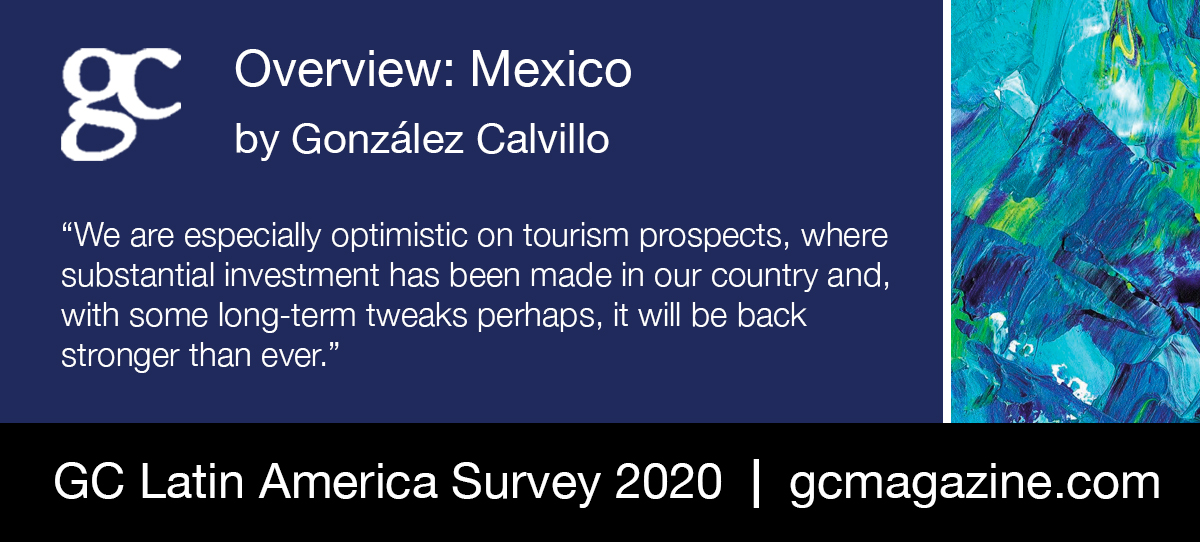 GCMagGlobal's tweet photo. In our GC Latin America Survey 2020 edition we outline Mexico’s outlook in 2020 and beyond. A special thanks to Gonzale Calvillo for their contribution. You can read the full overview here: https://t.co/YPWAWIhf1A
#legal500 #gcmagazine #generalcounsel #Mexico #WFH #inhousecounsel https://t.co/QSZZoxwHLj