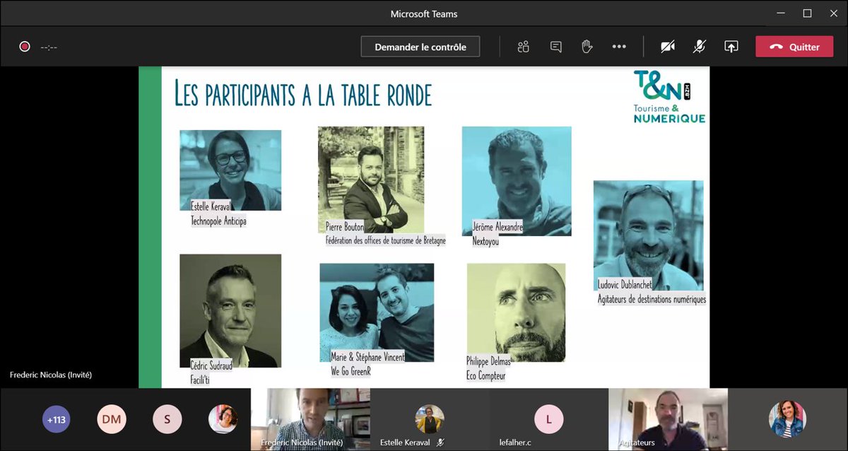 [LIVE] C'est parti pour le 1er temps fort : la table ronde introductive "la tech au service d'un tourisme + responsable".
Merci aux intervenants, sponsors et aux nombreux inscrits!
Pour s'inscrire aux autres temps forts : tn.bzh
