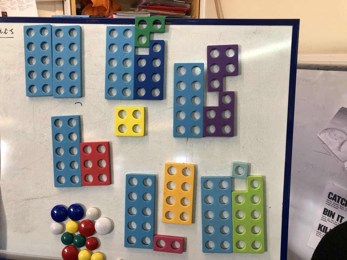 SibfordJS's tweet photo. Can you guess what we’ve been looking at? #SibfordYear1and2 #numicon #numberfacts #inverseoperations #addition #subtraction #thursdaymorning #SibfordJS #SibfordEducation https://t.co/7TN9X8QanX