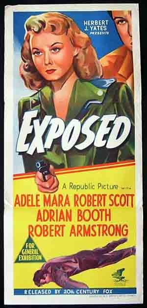  #Noirvember film #6 was EXPOSED (George Blair, 1947): Zippy murder mystery without much mystery and with even less murder. Weightless and clumsy, but oddly fun.