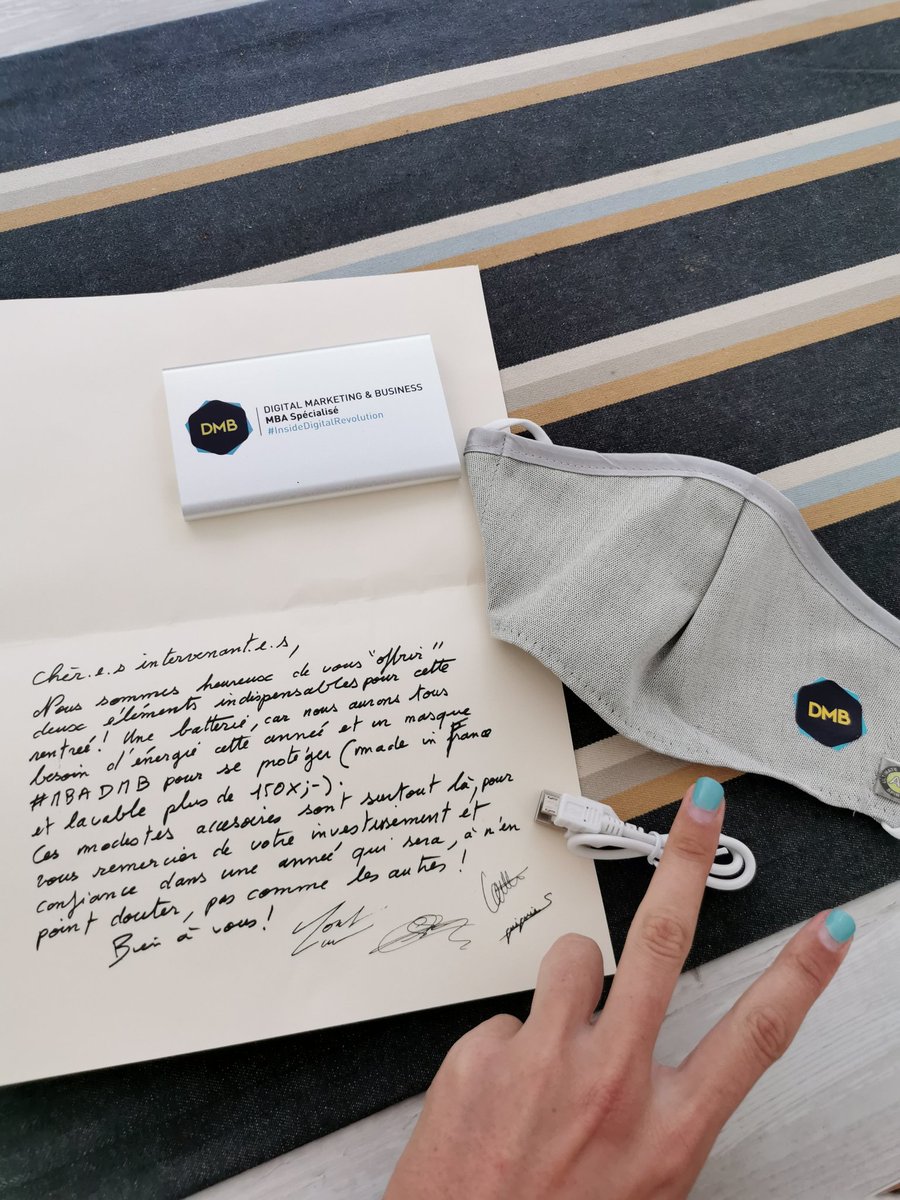 Trop #proud de faire partie de la team des intervenants au #MBADMB 20-21 pour apprendre et en apprendre des #Digital warriors de demain ! Thanks <a href="/VincentMontet/">Vincent MONTET</a> &amp; <a href="/ArnaultChatel/">Arnault Chatel</a> de me faire confiance et pour ce #twittable kit 😜 <a href="/MBADMB/">mbadmb</a> <a href="/HUBInstitute/">HUB Institute</a>