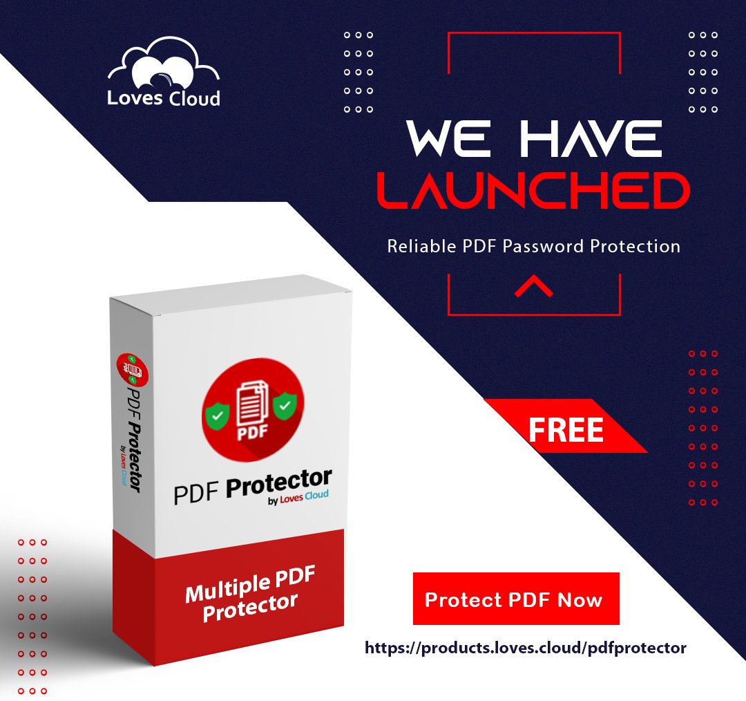 loves_cloud's tweet photo. Protect your PDF files for FREE using #PDF Protector by Loves Cloud.
No download required, it is available online as a #SaaS.
https://t.co/n3YX37obgI
#pdfprotector https://t.co/mcU5xQcQbM