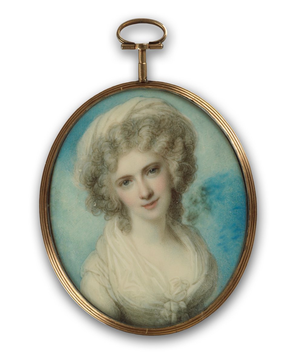 WallaceMuseum's tweet photo. #RichardCosway, the most fashionable English miniature painter of the late #eighteenthcentury, was born #onthisday 1742 in Devonshire, England.
Dated c.1785-90, this portrait miniature of his wife, #MariaCosway, and is regarded as one of Cosway’s greatest masterpieces. https://t.co/JhC33AwfGK