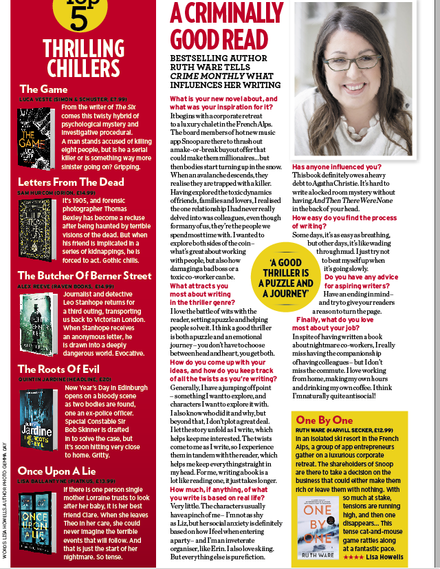 CrimeMonthly's tweet photo. Get through Lockdown 2 with brilliant reads from @Connellybooks @OlivierNorek @inkstainsclaire Tana French @LucaVeste @ballantyne_lisa and more PLUS chats with @RuthWareWriter AND the first novel from @ollie_ollerton! Head to https://t.co/W1qGO8AguG to support local booksellers https://t.co/la62AP9azS