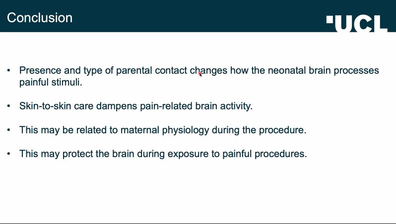 NeonatalSociety's tweet photo. #NSAutumn2020 @Laura_A_Jones skin-to-skin care during a blood test reduces a newborn’s pain-related brain activity. This may protect the brain from the impact of repeated pain while in hospital https://t.co/PIRLCEzrLi