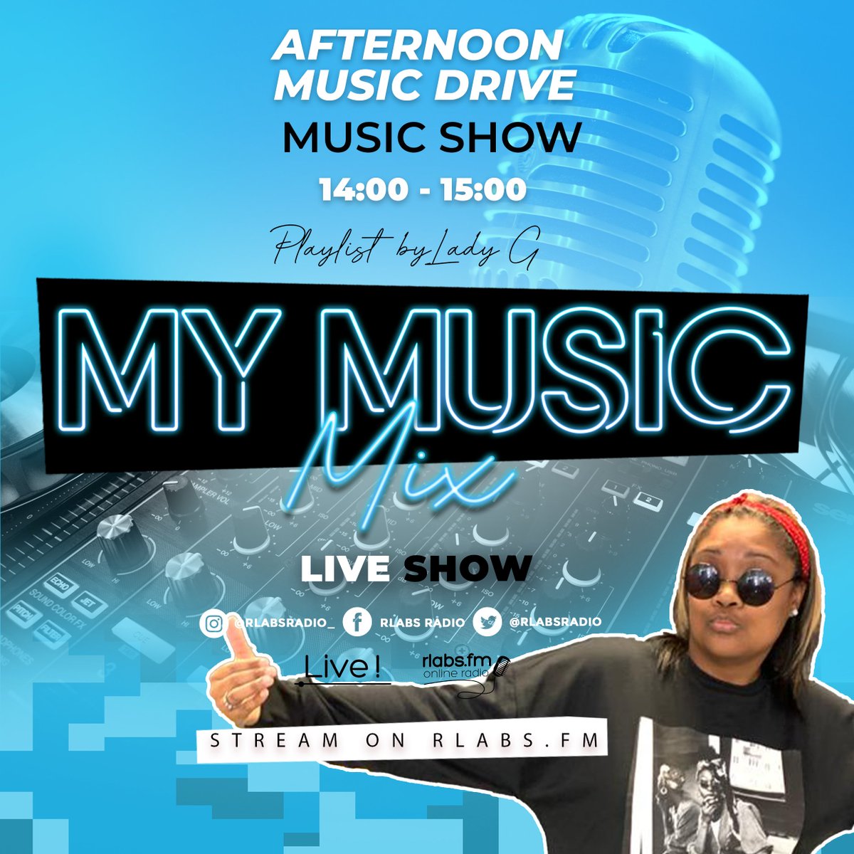 rlabsradio's tweet photo. Are you ready to Travel with Suzy &amp; Kuselwa on RLabs Radio today from 13:00-14:00?
.
.
Followed by ''My Music Mix'' on the Afternoon Music Drive with Lady G 14:00-15:00.

Tune into https://t.co/Kzfx4WNM7O

#RLabsRadio #ThursdayComedy #TravelWithUs https://t.co/Xo7JPR2DGN