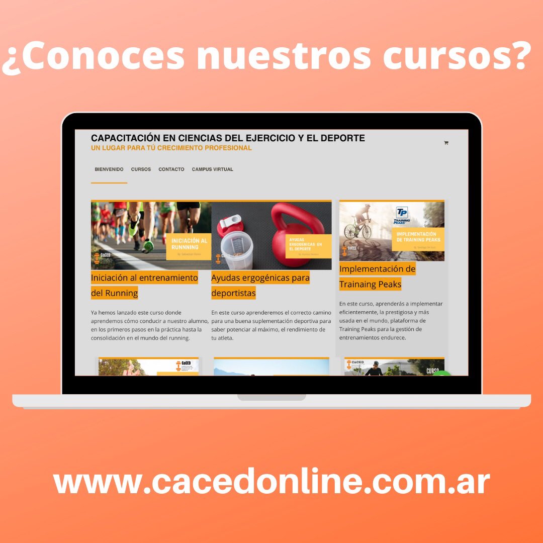 cacedonline's tweet photo. ¿Conoces nuestros curso? Visita nuestra web https://t.co/IU9XiLKqcK
#cursosonline #entrenamiento #nutricion #deportes https://t.co/7OKMla07er