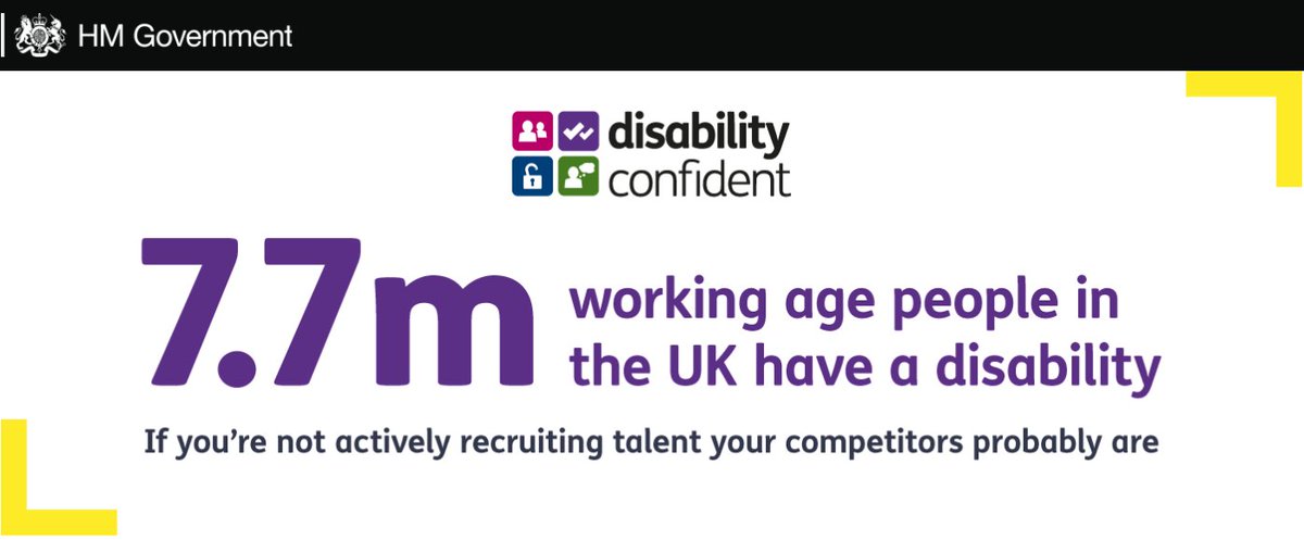 Kimberly_Enable's tweet image. #DisabilityConfident
The Disability Confident scheme supports employers to make the most of the talents disabled people can bring to your workplace

For more information check out disabilityconfident.campaign.gov.uk