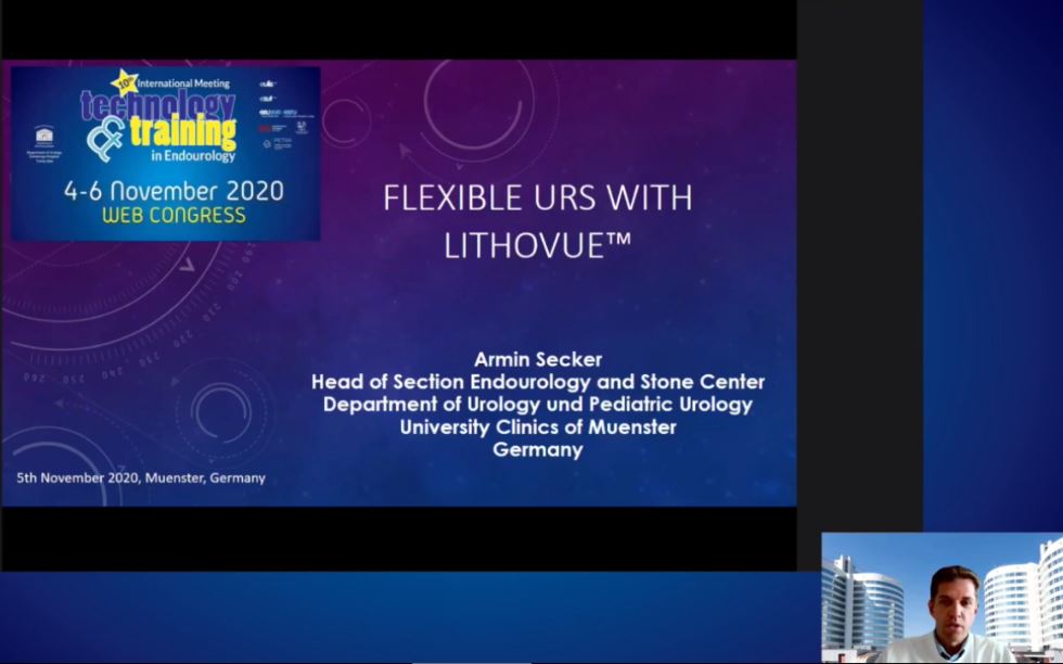 bsc_urology's tweet photo. Happening now at T&amp;T! Dr. Armin Secker (@SeckerArmin) showing RIRS with LithoVue 
To learn more : https://t.co/HN1xFiva2F https://t.co/SDjEECEVvY