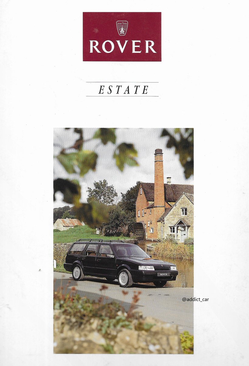 After the Austin name died, the Montego lived a strange marqueless existence in the UK. In some European countries, however, it did gain the accolade of a Rover badge, particularly the useful estate - this Dutch brochure just calls it the Rover Estate.  #carbrochure  #Rover