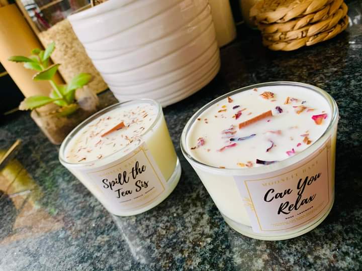 BwSlice's tweet photo. Unwind with these aromatherapy oil scented candles by local producer @moonlitbast. Check their range out!

#LocalKaMonate
#Botswana
#ChakraHuns https://t.co/tczIPtRB3i
