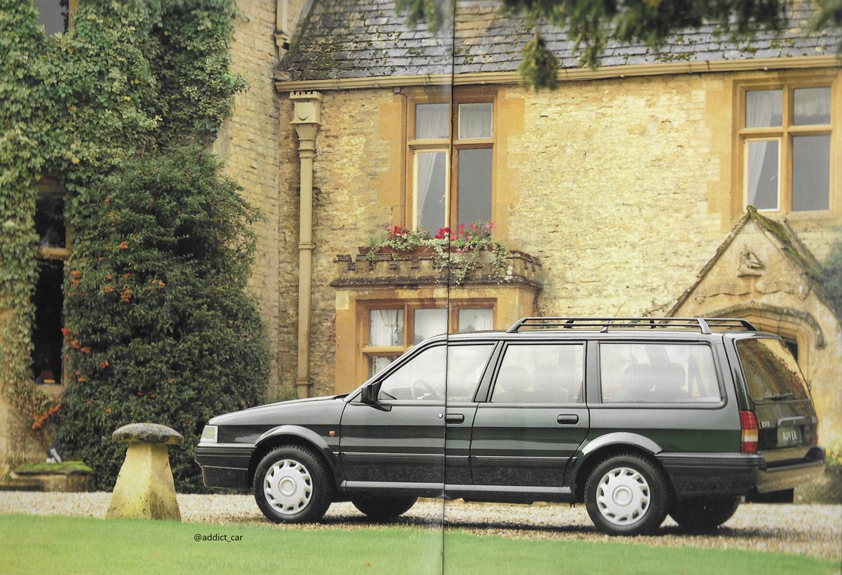 After the Austin name died, the Montego lived a strange marqueless existence in the UK. In some European countries, however, it did gain the accolade of a Rover badge, particularly the useful estate - this Dutch brochure just calls it the Rover Estate.  #carbrochure  #Rover