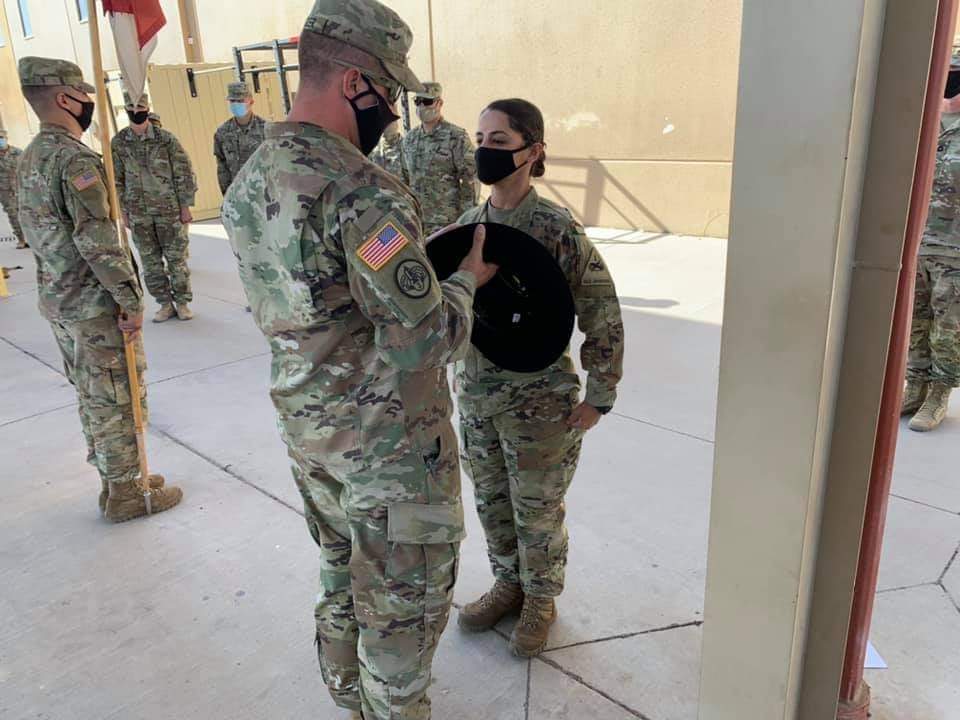 ChapterUscaa's tweet image. Congratulations to SGT Lidder (19D) on her promotion at 6-1 CAV, #1ABCT, @1stArmoredDiv, Fort Bliss, Texas!