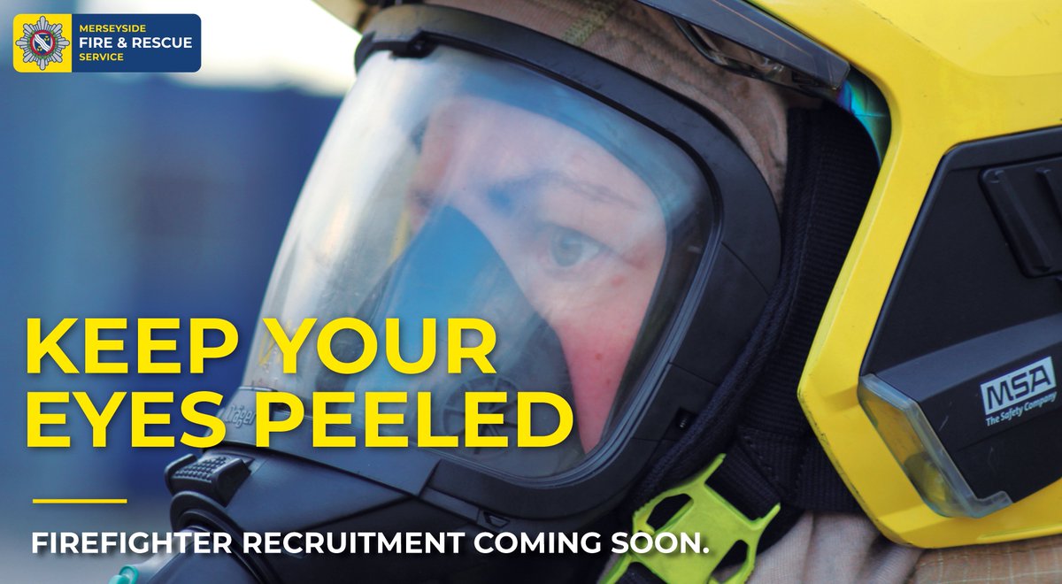 MerseyfireJobs's tweet photo. The last time we recruited for Firefighters, we had more than 1,000 applications. We’re about to do it again.
Are you interested in becoming a Firefighter with Merseyside Fire Service? Keep your eyes👀on our social media pages for more info over the coming days
#MFRSFirefighter https://t.co/Y9PmibIspQ