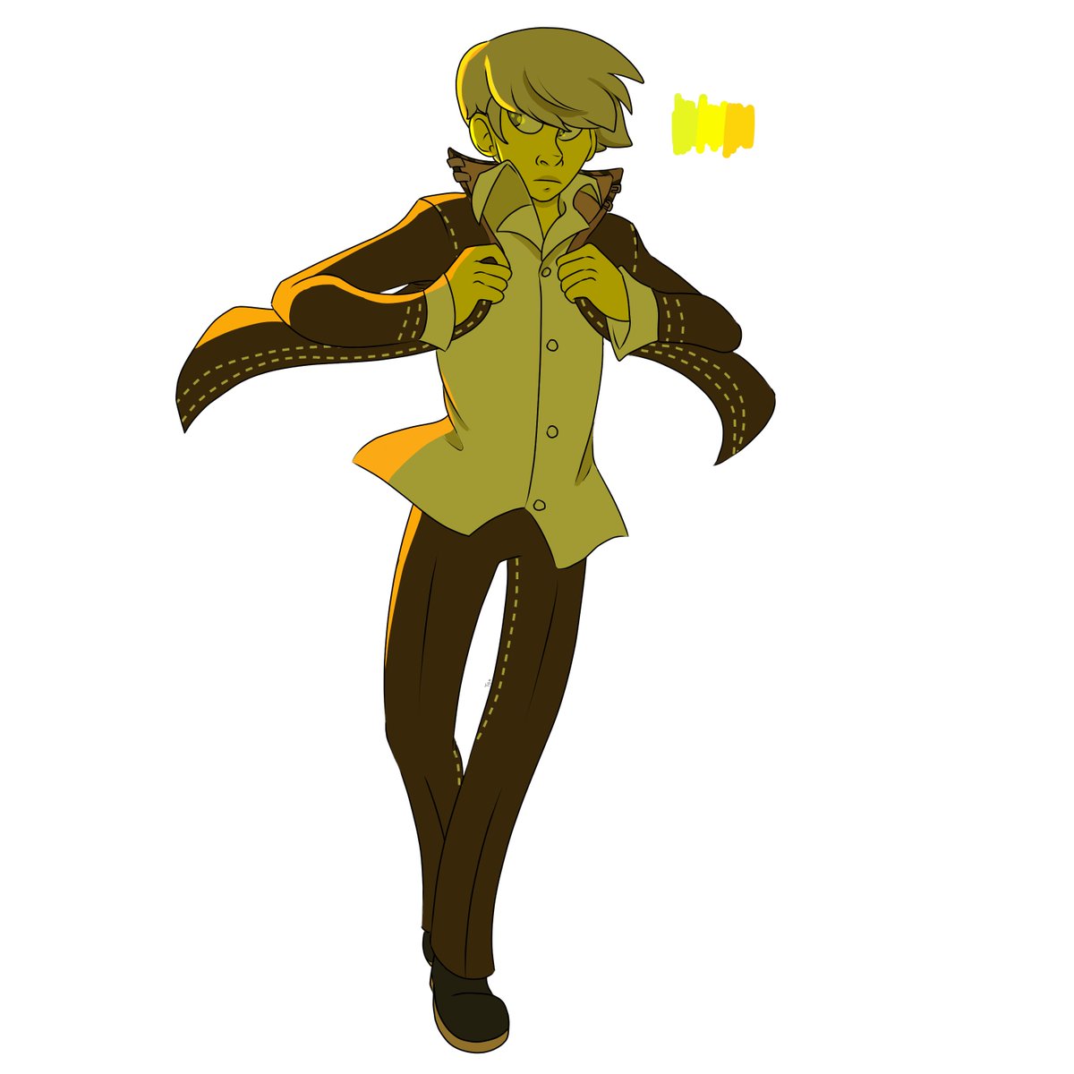 tox_art's tweet photo. doing a drawing a day wasn't agreeing with me, so i decided to do the 10 huevembers instead. here's the first: a p4 protag! https://t.co/GaaFiz50l4