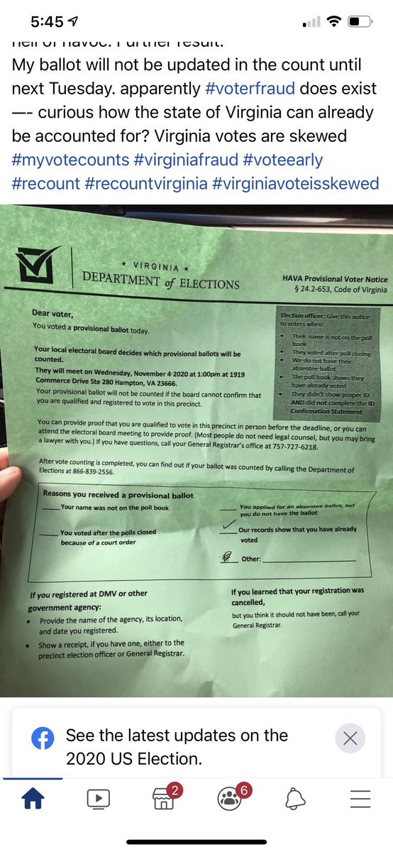 KelleeFuller8's tweet image. @realDonaldTrump @USSupremeCourt @cnnbrk @Fox#VAVOTERFRAUD#F..thisElection#cheaters @SenateGOP @SenateDems @BBCWorld #Recount2020 #everystate #redowholeelection