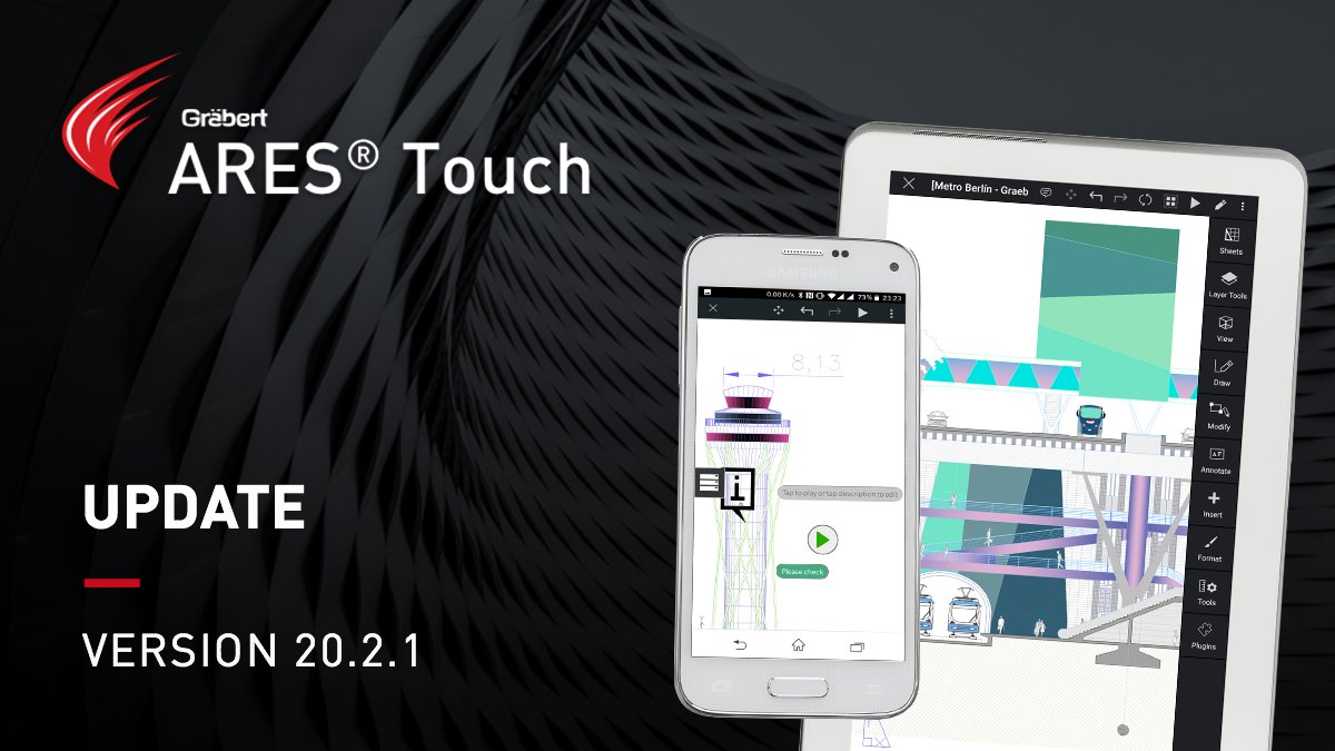 A modern editing solution for Mobile CAD users - ARES Touch. There have been recent improvements in ARES Touch version 20.2.1. Read more from https://graebert.com/history/aresto…