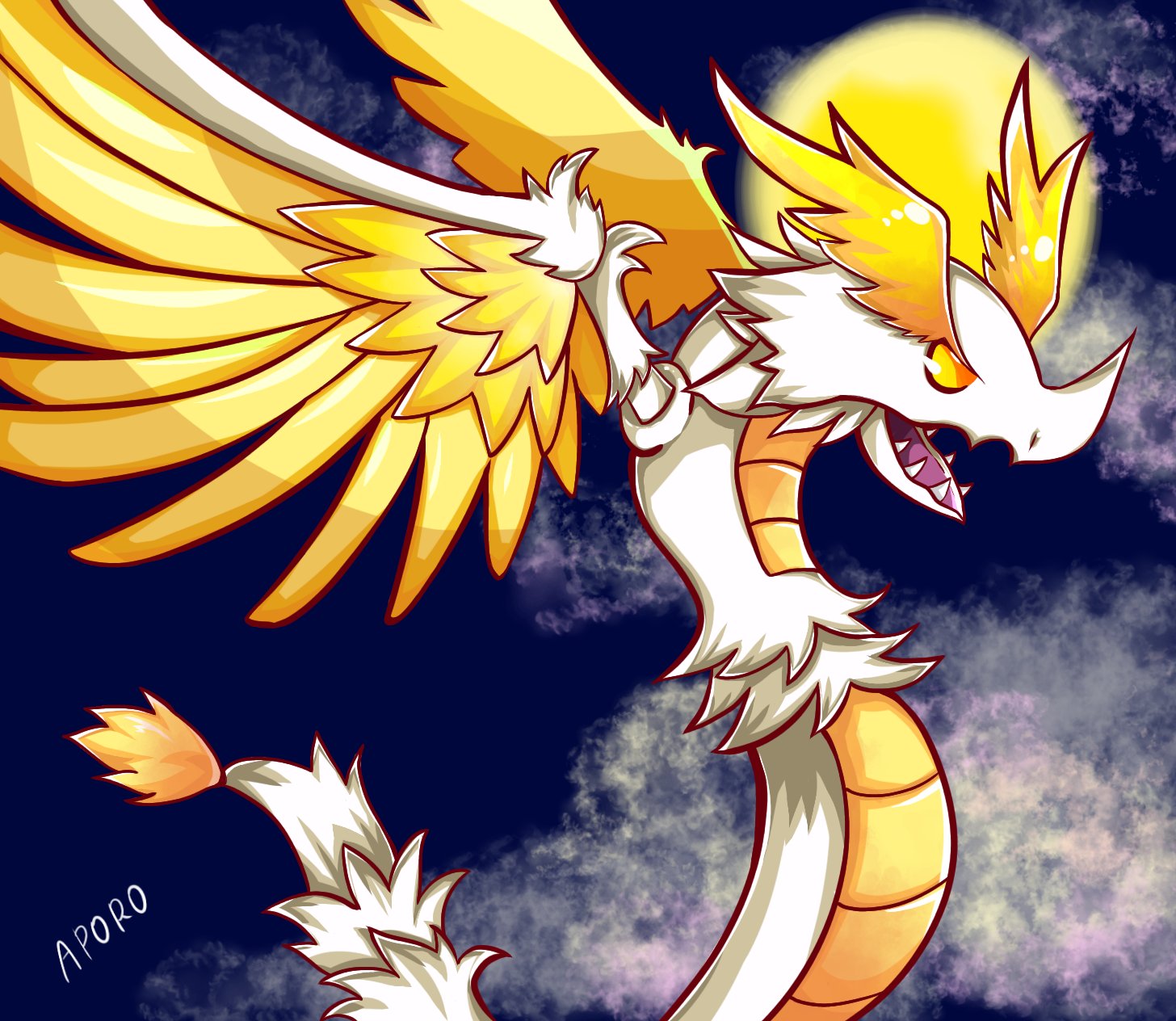 あぽろ En Twitter ホワイトドラゴン描きました メインと背景の補色の関係をどれだけ違和感なくせるかのゲームかなって終盤思ってました かっこよく描けてhappy 城ドラ 城ドライラスト T Co Qijjtfpv5v Twitter