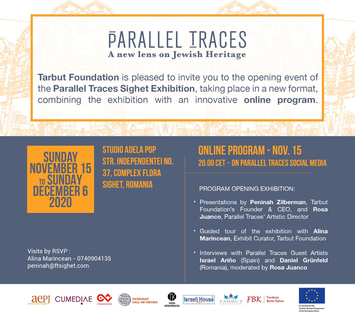 The Parallel Traces exhibitions are back! 📸Join us in Sighet from November 15th, and don't miss the opening online program 💻
Check out our blog post and keep following us for more info ✨ paralleltraces.eu/the-parallel-t…!