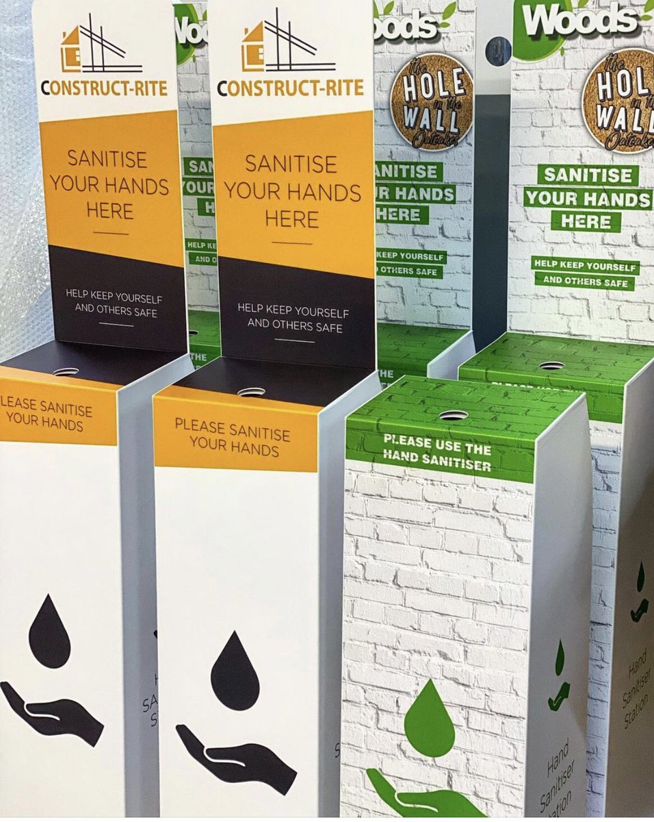 QGel10's tweet photo. More hand sanitiser dispensers getting ready or dispatch. 
Get in touch if your company would like one in your corporate branding. #stopthespread #sanitizers #StokeOnTrent #Staffordshire #StaySafeStayHealthy 
#WashYourHands https://t.co/QxbheEnjac