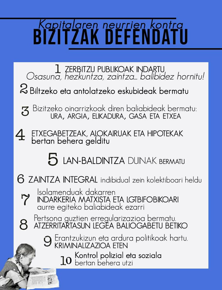 BALAGasteiz's tweet photo. Kapitalaren neurriak erregimen heterosexualean ere oinarritzen dira. Horren aurrean, bollerok bizitzak defendatuko ditugu! https://t.co/Uhzth7hhby