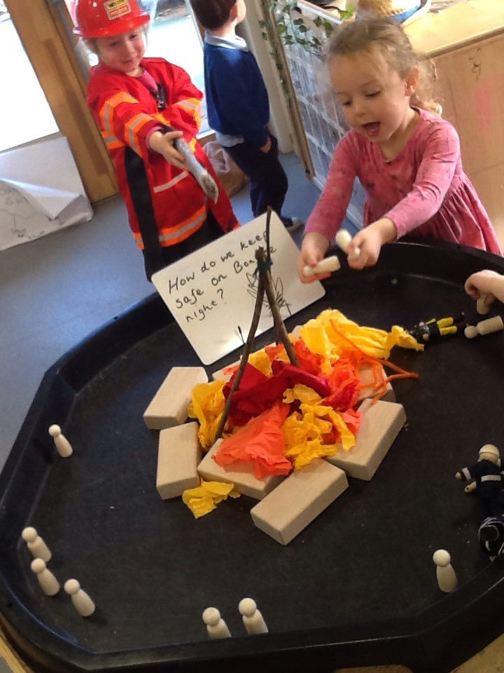 broxburn_ps's tweet photo. ELC Tweet: Fire safety discussions on Bonfire Night 🔥🔥#weknowtherules #keepback #nopets #havewatercloseby #havefun https://t.co/gPKrt9on0H
