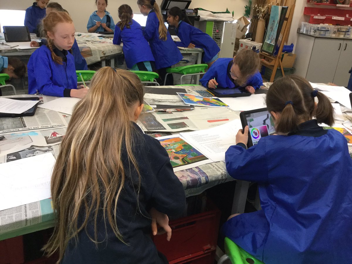 UptonDT's tweet photo. Combining computer technology with art by recreating David Hockney landscapes. @UptonComputing @UptonForm4 #UptonDifference #UptonJourney #UptonPrep @davidhockneyart @dhockney #davidhockney https://t.co/X4gxqd9bJR