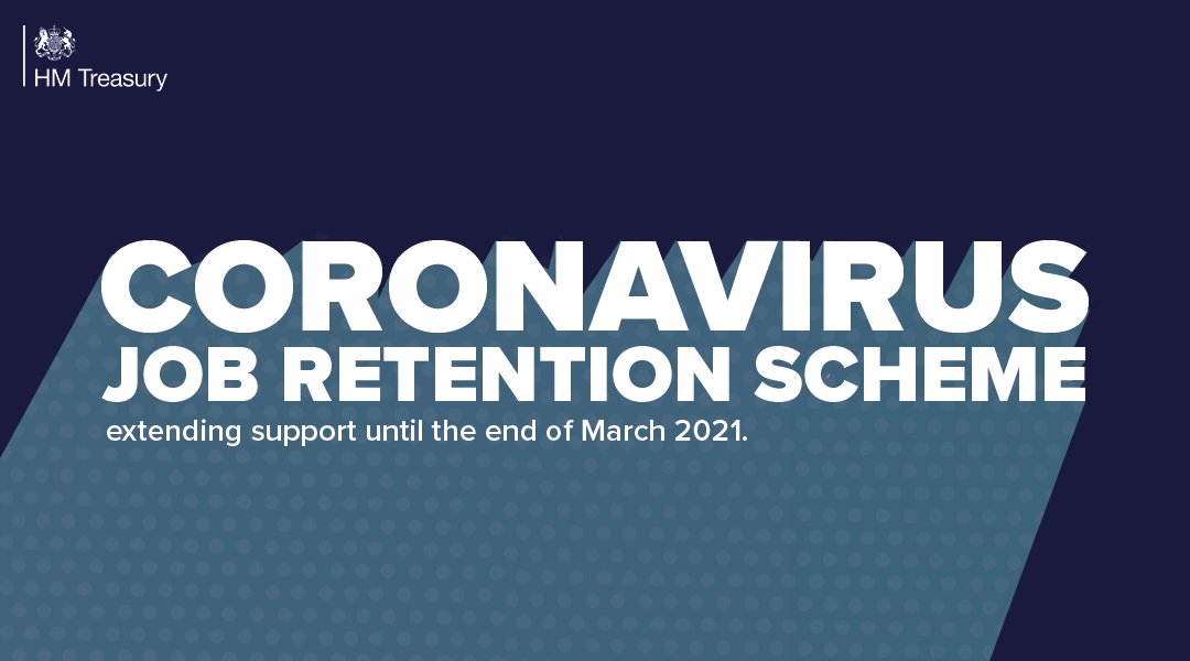hmtreasury's tweet photo. The Coronavirus Job Retention Scheme has been extended until the end of March 2021.

This means that furloughed employees will receive 80% of their usual salary for hours not worked, for the next five months. https://t.co/p9e4vpemxI